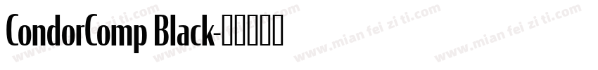 CondorComp Black字体转换